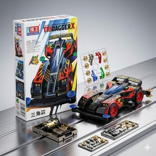 Tri-Dagger X Mini 4WD Racing Car Model Kit