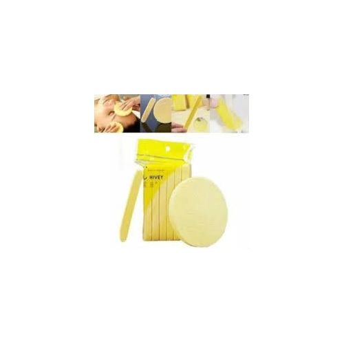 PVA Material Water Damped Expanding Compressed Cellulose Facial Sponge for Woman pack of 12PCS