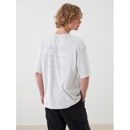 Crew Neck Short Sleeve Printed Combed Cotton Men's T-Shirt