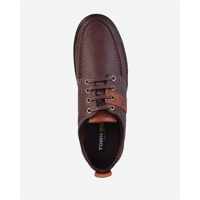 Leather Casual Shoes - Brown