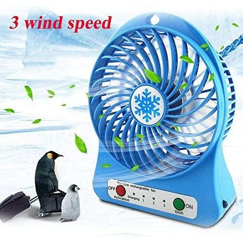 Personal Desktop Cooling Fan with Night Light, Rechargeable, Small, Suitable for Office, Camping, etc.