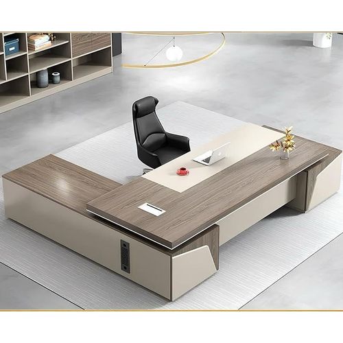 220cm Spanish MDF Executive Desk with Double Sides, 5cm Top & Free Cairo Delivery