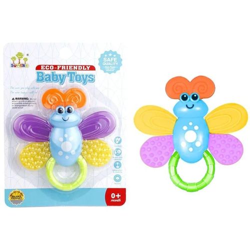 Butterfly Rattle - Butterfly Teether - Butterfly Rattle and Teether - Silicone Butterfly Rattle