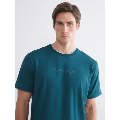 Crew Neck Printed Jersey Men's T-Shirt