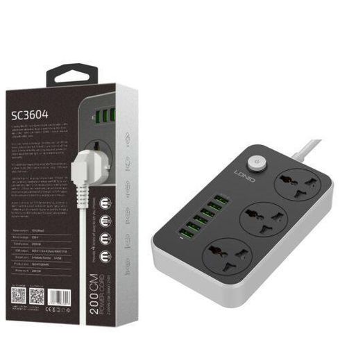 3 AC Outlets Universal Power Strip SC3604