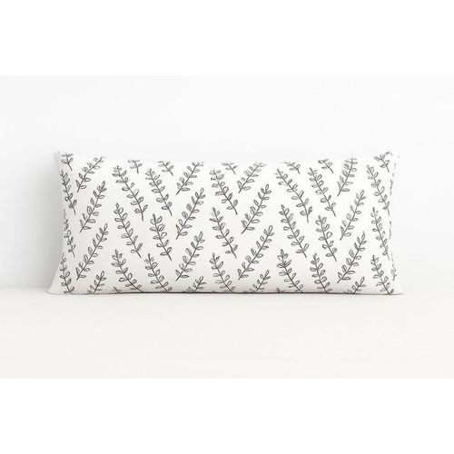 Long Pillowcase 40160 cm Gray rose design