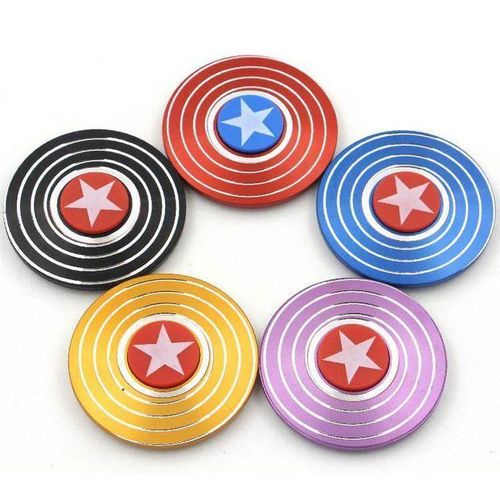 Superhero Cartoon Character Fidget Spinner – Single Piece – Stress Relief Toy for Kids & Adults – Smooth Spin, Durable Build – Assorted Designs Inspired by Hero Shields & Web Patterns – Perfect Gift for Fans of Cartoon Heroes