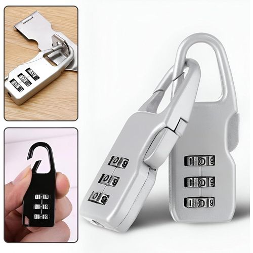 Easy-to-Use Lock - Protect your belongings with this mini digital lock featuring a 3-digit code made from durable zinc alloy perfect for travel and storage