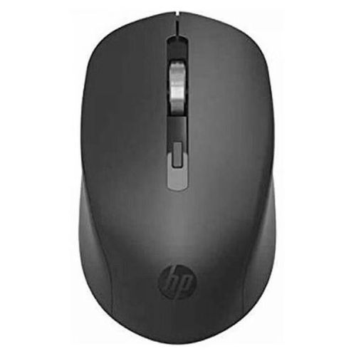 S1000 Plus Wireless USB Mouse, 2.4GHz Wireless Dongle, Up to 1600 DPI, Optical Sensor, Ambidextrous Design, Silent Clicks Black