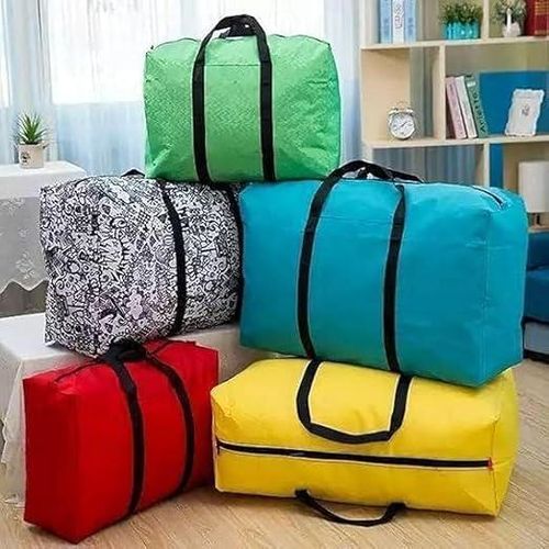 Clothing and Blanket Storage Bags, Fabric and Tear-Proof, Multicolored 10 Pieces) from Rimas Store