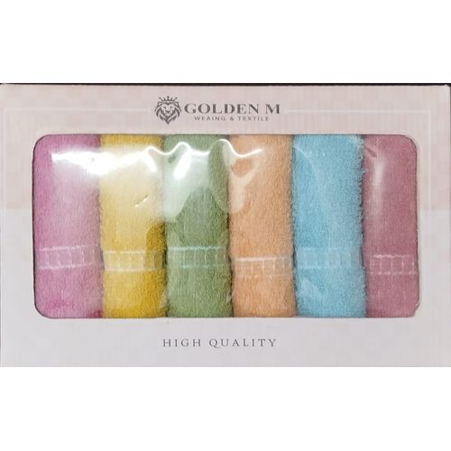 Kitchen Towel Set - 6 Pieces - Assorted Colors - High-Quality Cotton - 30 CM * 30 CM