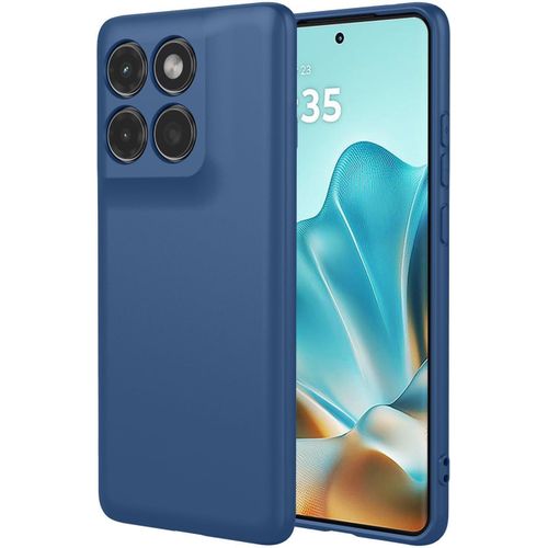 Luxury Liquid Silicone CaseFor Motorola Moto G86 - (Blue)