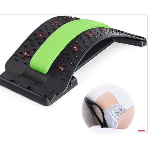 Back Stretch Equipment Magic Stretcher Fitness Lumbar Support Relaxation Pain Relief Multi-level- variab color