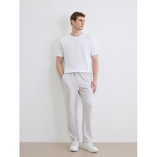 Regular Fit Textured Men's Trousers