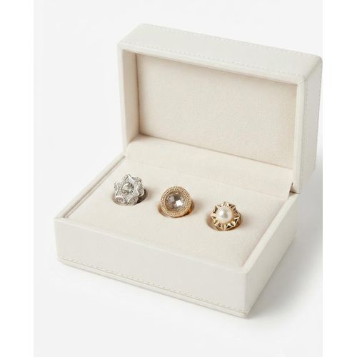 Pin set, 3 pieces, suit jacket pins, elegant brooch accessories for weddings and formal wear