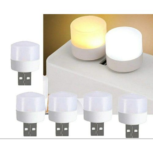Mini USB LED Night Light - Portable Warm Ambient Lamp for Bedroom & Kids Room