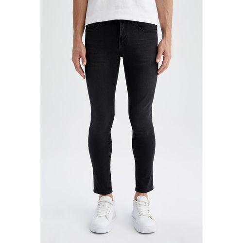 Man Carlo - Skinny Fit Denim Trousers - Black