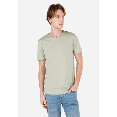 Men T-Shirt Short Sleeve Light Green