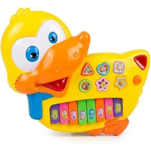 Musical Duck Piano Toy for Kids Interactive Educational Keyboard with Music Lights Fun Sounds Baby Early Learning Toy