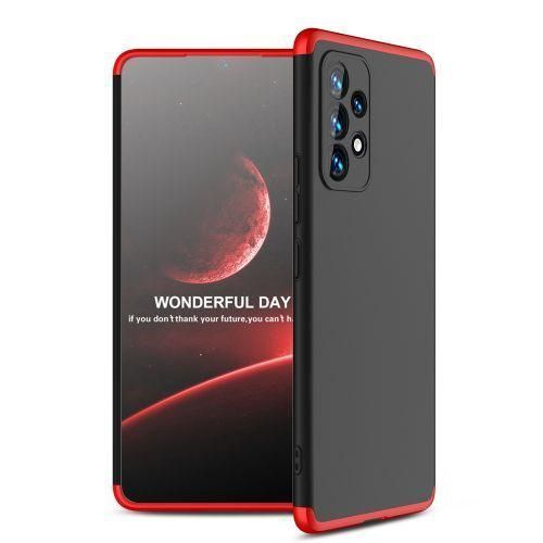 Samsung Galaxy A53 5G 3 In 1 Hard PC Case -Black/Red