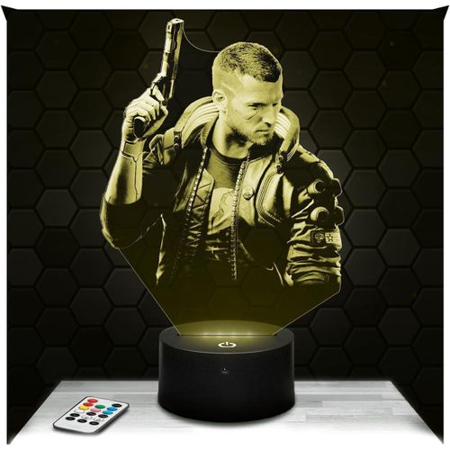 Lampephoto.fr Cyberpunk 3D LED Illusion Night Light Night Light Lamp for Boys and Girls Christmas Birthday Gift Idea for Children or Adults