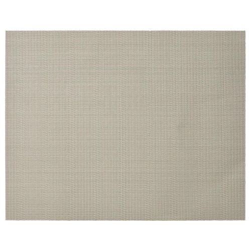 Place mat FLYGFISK beigebrown placemat, woven plastic, rectangular.