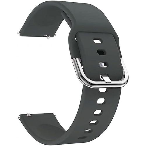 Soft Silicone Wriest Rubber Band Watch Strap Compatible with 22 mm Strap for CMF by Nothing Watch Pro 2 Smartwatch 1.32 inches - (Only Strap) GRAY