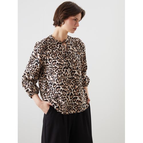 Tie Neck 3/4 Sleeve Woman Blouse