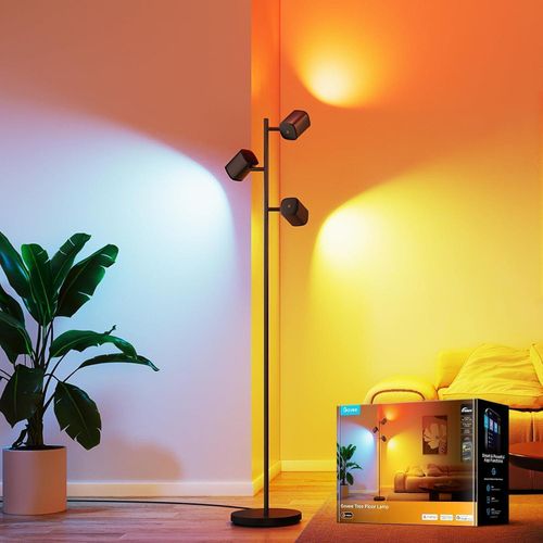 LED Floor Lamp RGBWW, Adjustable Angle Floor Lamp 1500 lm 157 cm