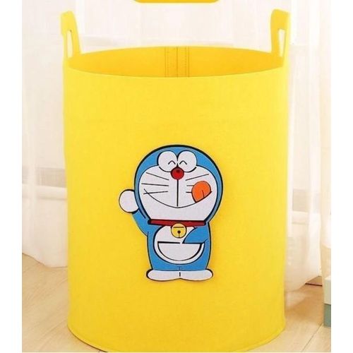 Cute Design Foldable Laundry or Toy Basket - Yellow
