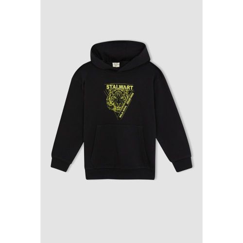 Boy Oversize Fit Sweat Shirt - BLACK