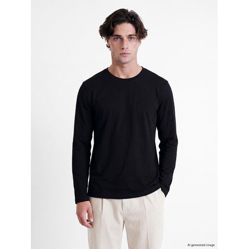 Crew Neck Long Sleeve Jersey Men's T-Shirt