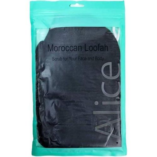 Moroccan Loofah Scrub For Your Face Body Black