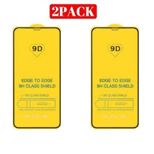 واقي شاشة زجاجي لهاتف أبل آيفون XR - 2 قطعة