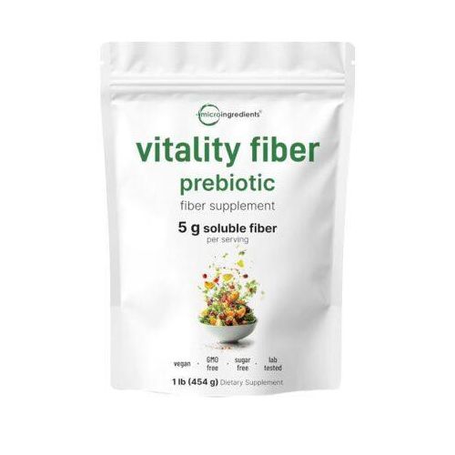 Micro Ingredients Vitality Prebiotic Fiber Powder, 1lb Easy Mix