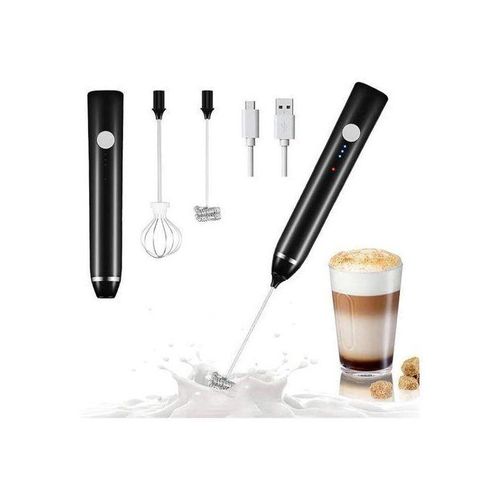 خلاط قابل لإعادة الشحن بثلاث سرعات + مضرب بيض - اضغط مرتين للتشغيل واضغط مطولاً للإيقاف