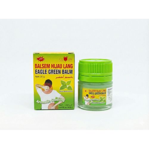 Eagle Green Balm, aromatic soothing balm, natural menthol, 20g