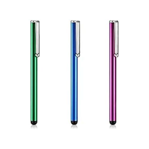 Universal Capacitive Stylus Pen Set for iPad & Android Tablet - 3 Multicolor Slim Touch Screen Pens - B3