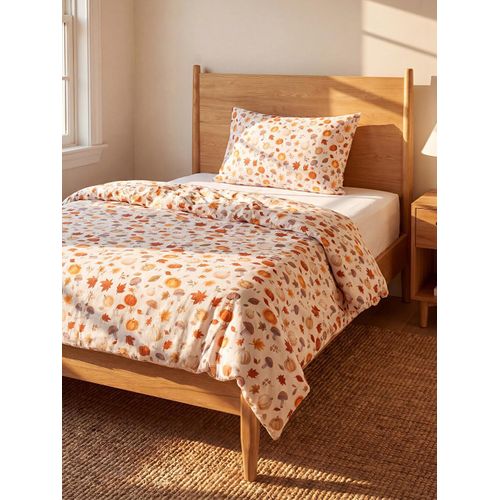 Pumpkin Patterned Single Duvet Cover Set