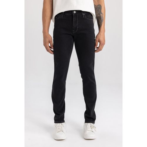 Man Pedro-Slim Fit Denim Trousers - Black