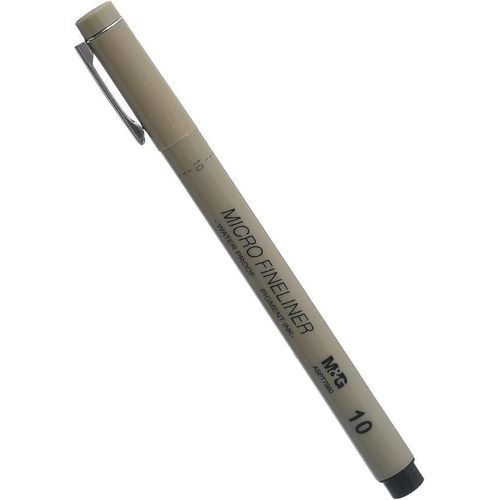 Chenguang Micro Fineliner Pen, 1.0 mm Ultra-Micro Tip for Ultra-Precise Art - Black - No:ASPT7980