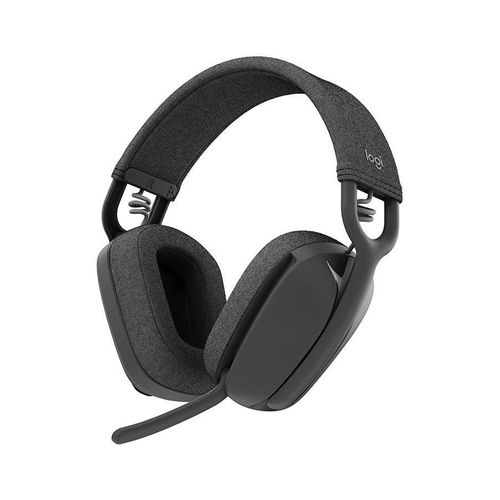 Logitech Zone Vibe 100 Wireless Headset, 40mm Audio Drivers, Bluetooth Connectivity, Up to 30m Range, Flip-to-Mute NC Mic, 20H Battery Life, Memory Foam & Fabric Cushioning, USB-C, 981-001213 Graphite