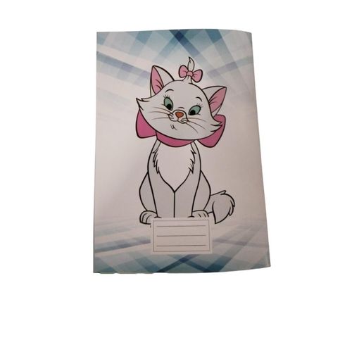 Stapled 0.5 cm Grid University Notebook, 80 Sheets, Mary Cat Design, Bristol Coated Cover, A4