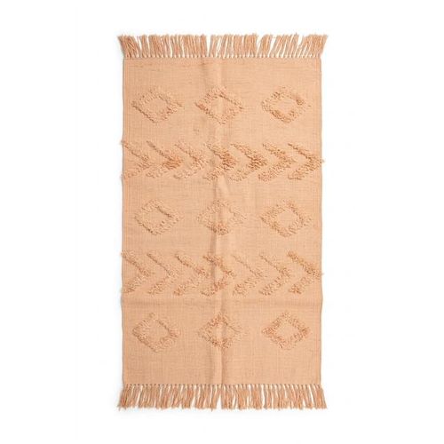 handmad cotton rug-size:2x0.75-coral pink