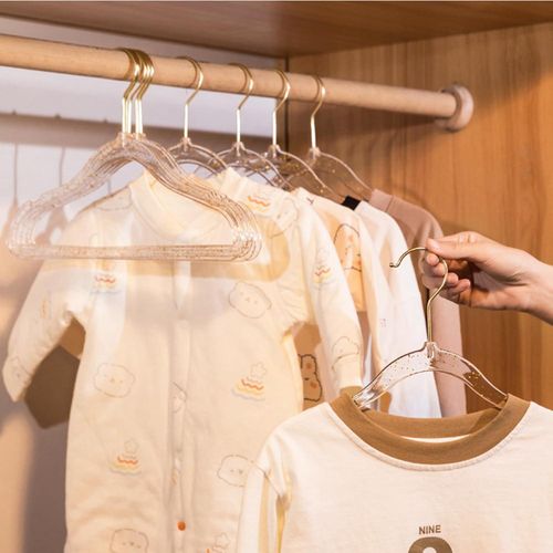 Heavy Duty Plastic Hangers for Closet (10 Pack) - Creative Space Saving Design and Effectively Hanging Clothes