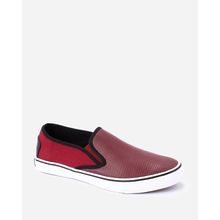 Ryder Cut Out Leather Shoes - Burgundy