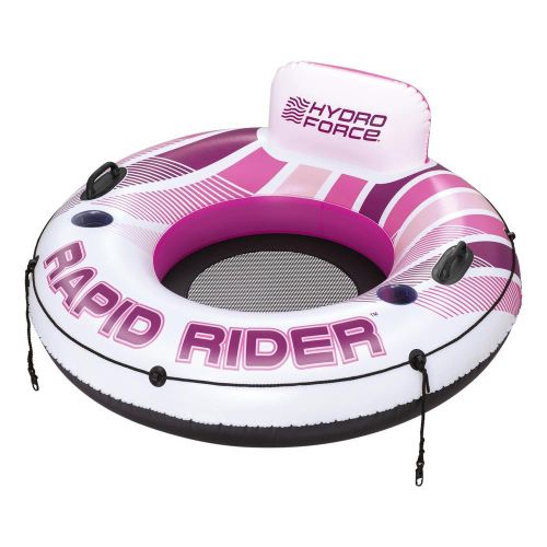 Hydro-Force Pink Rapid Rider Inflatable Swim Tube with Backrest 135 cm - 43953