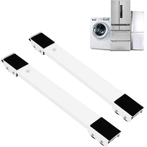 tilasav Mobile Washing Machine Dryer Units Stand,Washing Machine Base Stand,Multifunctional Movable Base for Refrigerator/Washing Machine/Cupboard/Sofa Etc.Non-slip With Lock,Adjustable Length