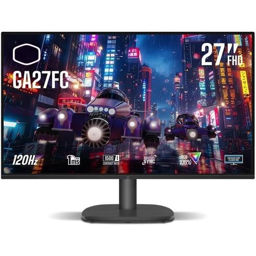 Cooler Master GA27-FC Gaming Monitor 27 Curved FHD Gaming Monitor – 120Hz Refresh Rate – 1ms MPRT – VA Panel – AMD FreeSync – HDMI & DisplayPort – Frameless Design for Gaming & PC