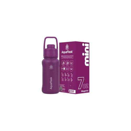 Stainless Steel Water Bottle Mini Bottle 7Oz - 207 Ml - Magenta